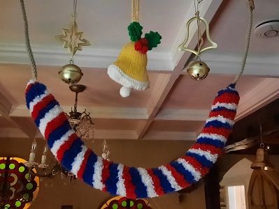 Decorative Sally in Festive / Patriotic colours.